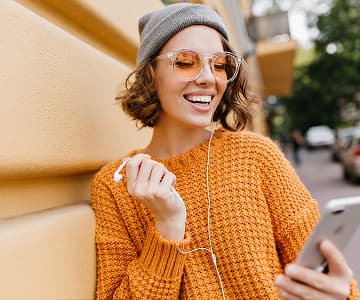 photo of women with mobile phone